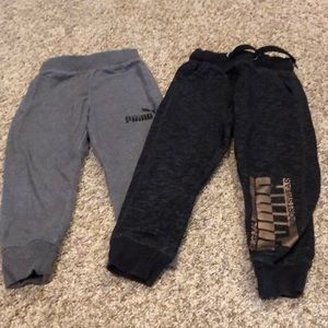 Lot of 2 - boys Puma sweatpants